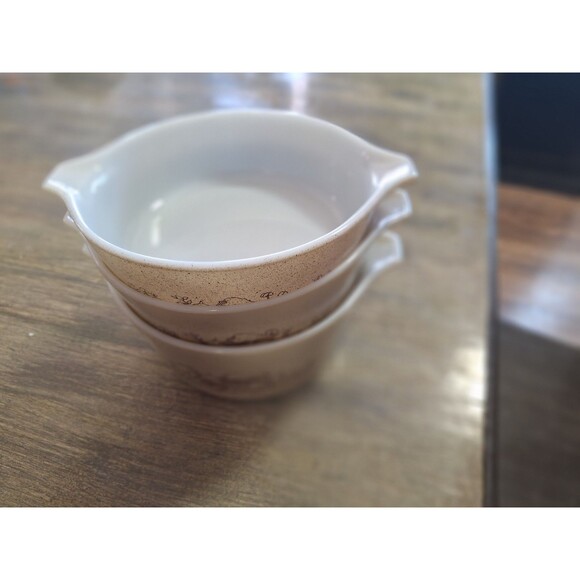 Pyrex Forest Fancies Mushroom Casserole Dish Set 471b, 472b, 473b With 1 Lid - Picture 3 of 10